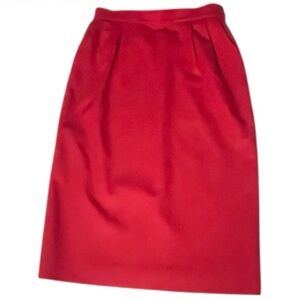 Vintage Pendleton 100% Virgin
Wool Red Skirt Sz 12